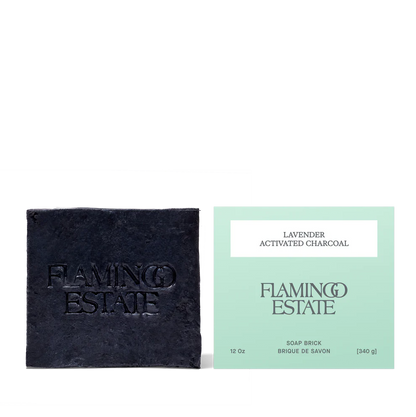 Lavender Activated Charcoal Soap Brick