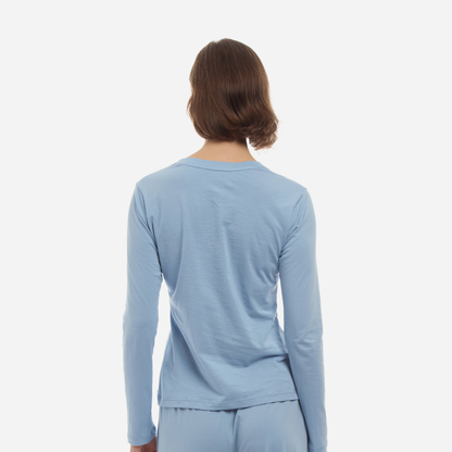 Organic Pima Cotton Long Sleeve Henley