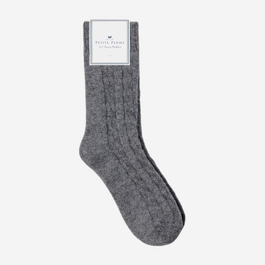 Men's Cashmere Socks - Dark Grey