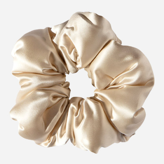 Silk Padded Scrunchie - Dusty Gold