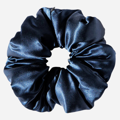 Silk Padded Scrunchie - Midnight Blue