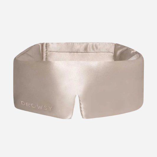 Silk Sleep Eye Mask - Dusty Gold