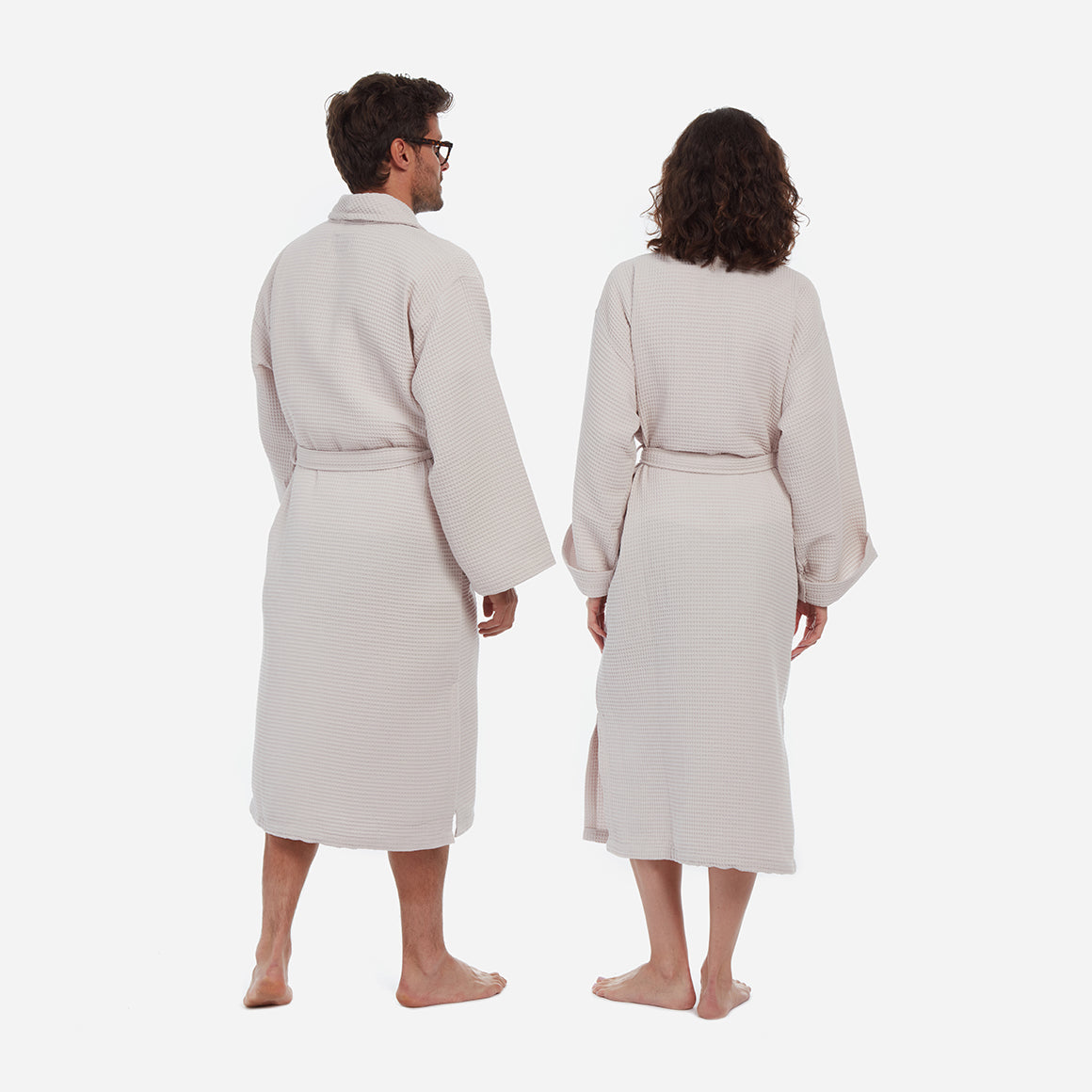 Unisex Organic Cotton Waffle Bathrobe