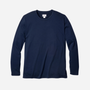 Men's Pima Crew Neck Long Sleeve Top in Navy