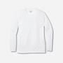 Men's Pima Crew Neck Long Sleeve Top in White
