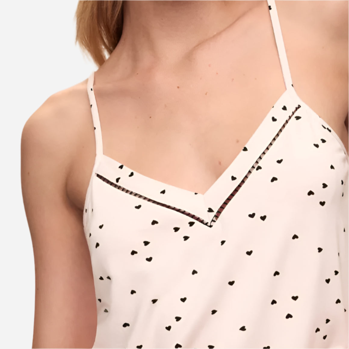 Fiona Printed Double V Cami & Short PJ Set