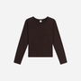Margo Cotton Long Sleeve Crewneck Tee