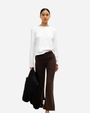Margo Cotton Long Sleeve Crewneck Tee