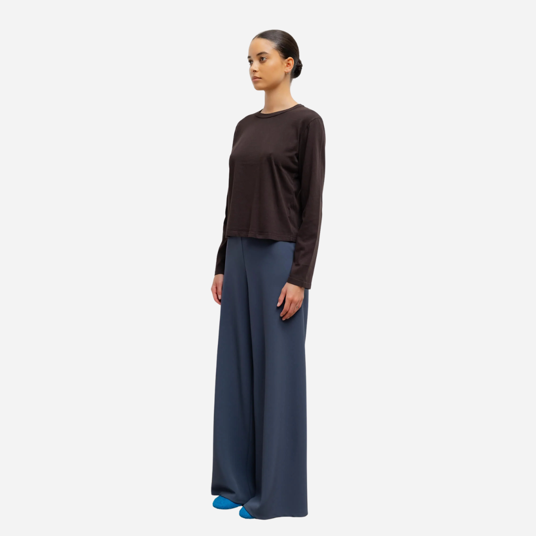 Margo Cotton Long Sleeve Crewneck Tee