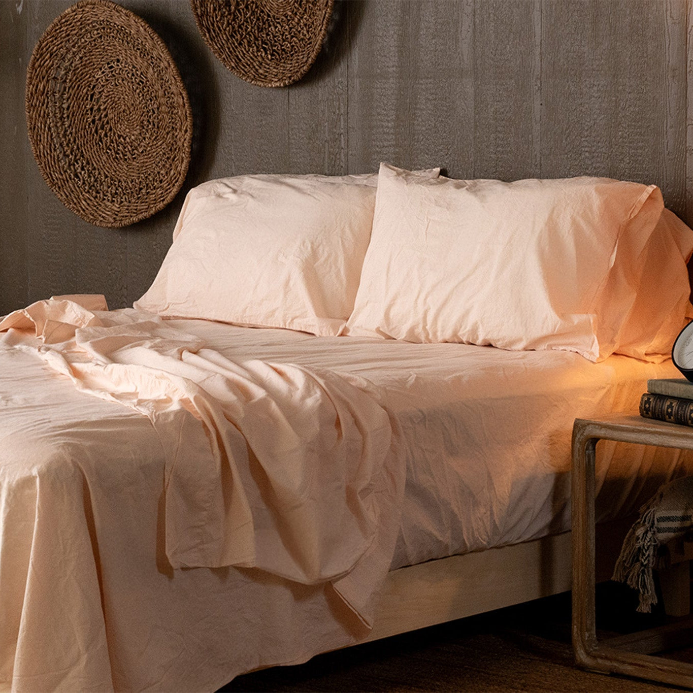 Crinkle Percale Organic Cotton Sheet Set