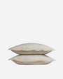 Brushed Cotton Sham Set - Bone