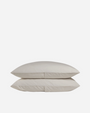 Brushed Cotton Pillowcase Set - Bone