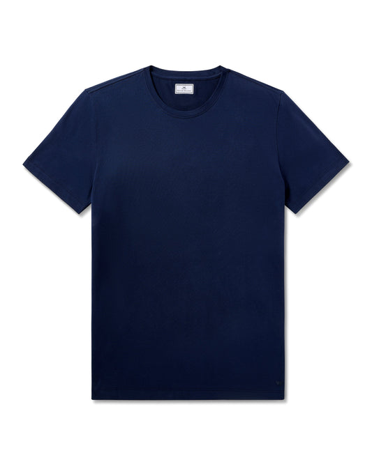 Men's Pima Crew Neck Tee - Navy