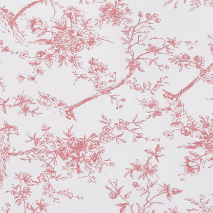 Luxe Premium Percale Duvet Set in Pink Timeless Toile
