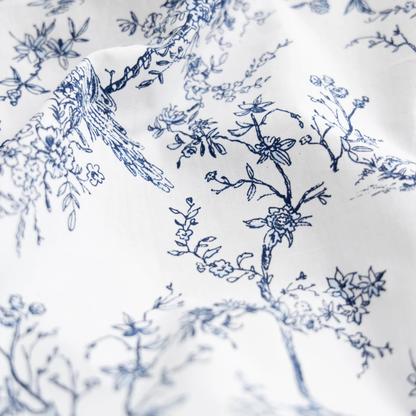 Luxe Premium Percale Bed Sheets in Timeless Toile