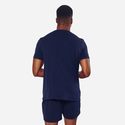 Men's Pima Essential Crew Neck Tee in Navy