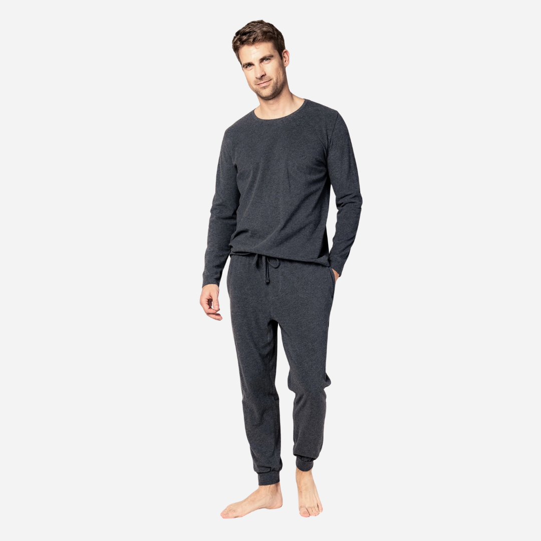 Men's Pima Pants in Dark Heather Grey