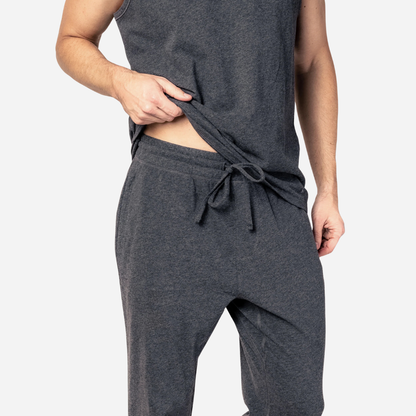 Men's Pima Pants in Dark Heather Grey