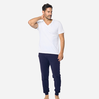 Men's Pima Pants in Navy