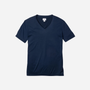 Men's Pima V-Neck Top in Navy