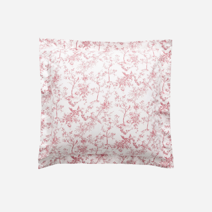 Luxe Premium Percale Euro Sham in Pink Timeless Toile