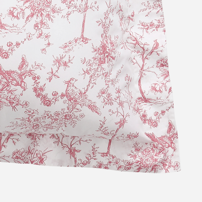 Luxe Premium Percale Euro Sham in Pink Timeless Toile