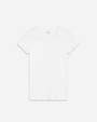 Pointelle Cotton Slim Fit Tee