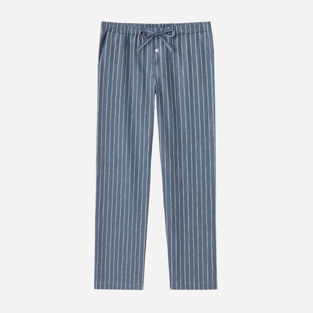 Unisex Striped Cotton Boyfriend Pant
