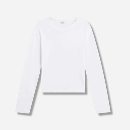 Margo Cotton Long Sleeve Crewneck Tee