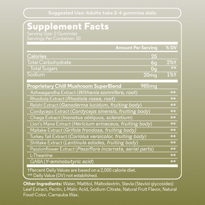 Chill Daily Functional Mushroom Gummies