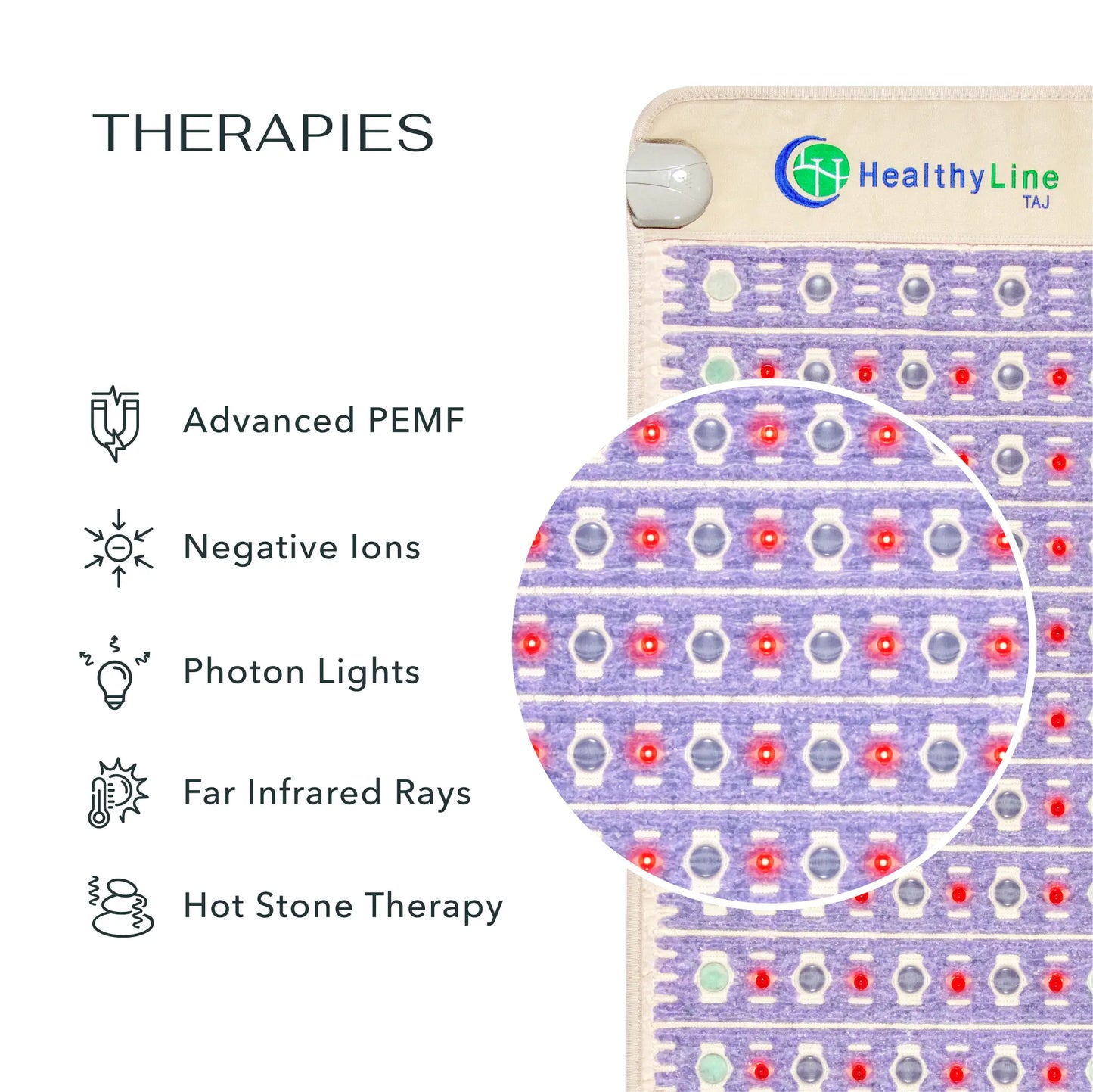 TAJ Series PEMF Far Infrared Heating Mats