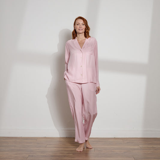 Washable Silk Long PJ Set