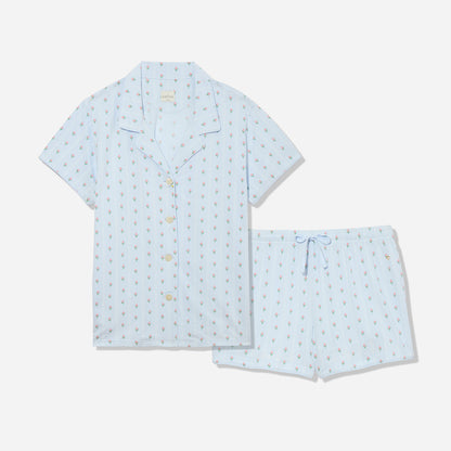 Printed Organic Pima Cotton Short PJ Set