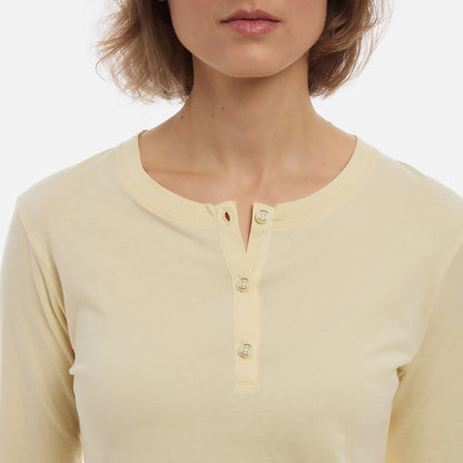 Organic Pima Cotton Long Sleeve Henley