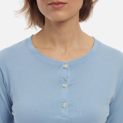 Organic Pima Cotton Long Sleeve Henley