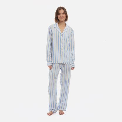 Striped Tencel™ Long PJ Set