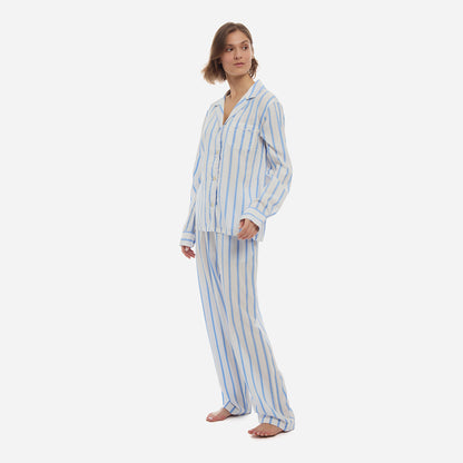 Striped Tencel™ Long PJ Set
