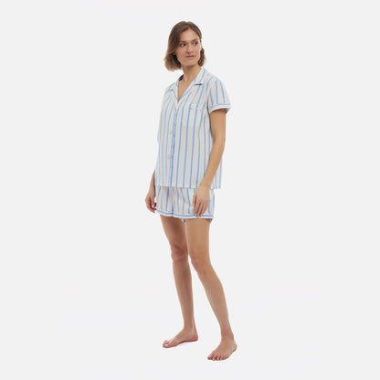 Striped Tencel™ Short PJ Set