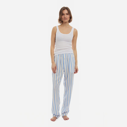 Unisex Striped Tencel™ Boyfriend Pant