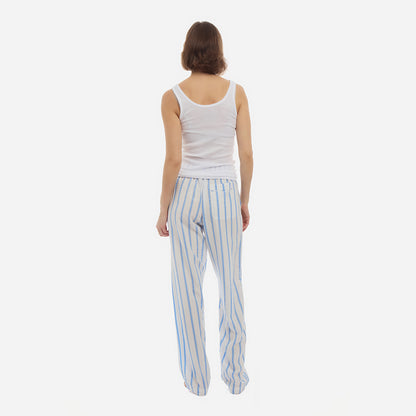 Unisex Striped Tencel™ Boyfriend Pant