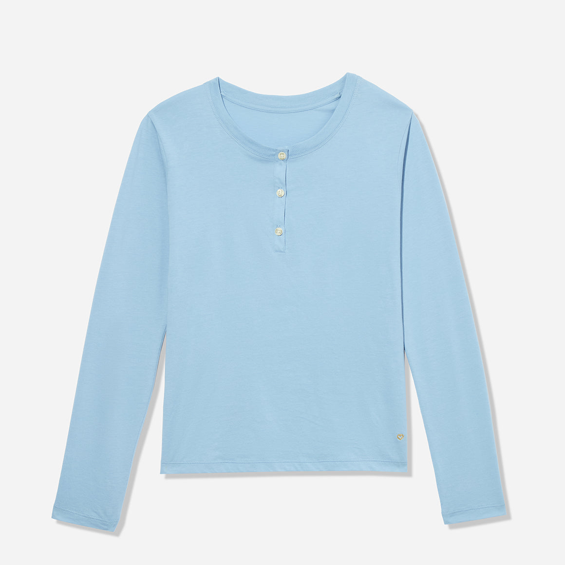 Organic Pima Cotton Long Sleeve Henley