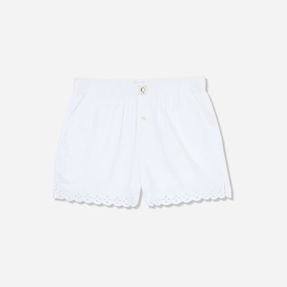 Cotton Poplin Eyelet Short