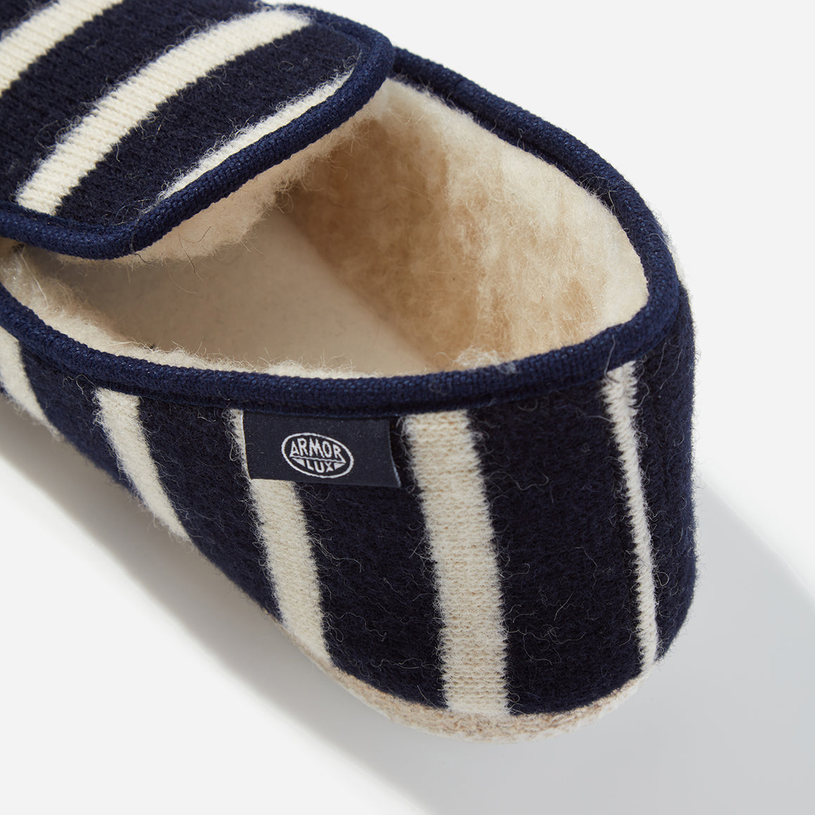 Women's Striped Wool Slippers