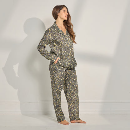 Floral Organic Cotton Long PJ Set