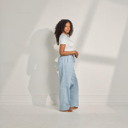 Unisex Organic Cotton Poplin Boyfriend Pant