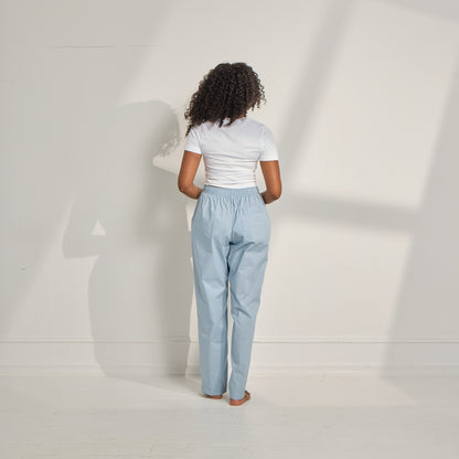 Unisex Organic Cotton Poplin Boyfriend Pant