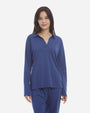 Organic Pima Cotton Long-Sleeve Polo Tee