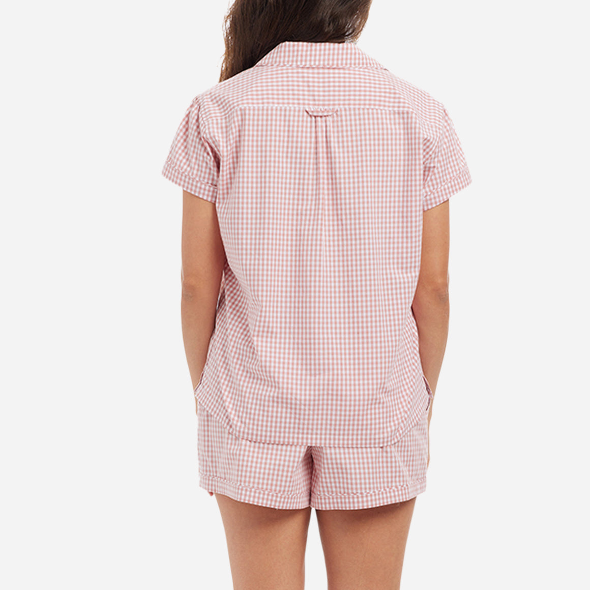 Gingham Cotton Short PJ Set