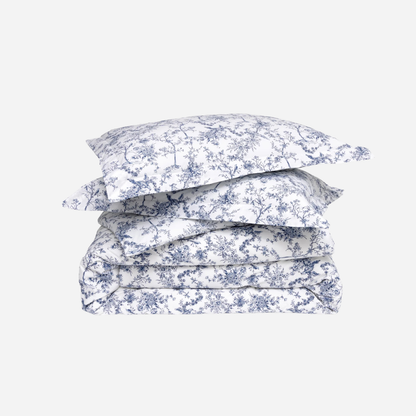 Luxe Premium Percale Duvet Set in Timeless Toile