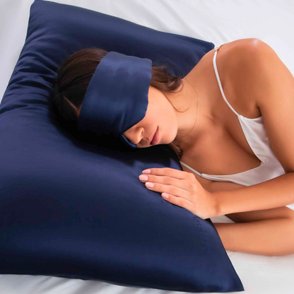 Silk Pillowcase - Midnight Blue